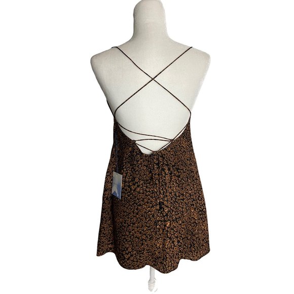 MAJORELLE Charli Mini Dress Leopard-sz Small - Picture 5 of 11